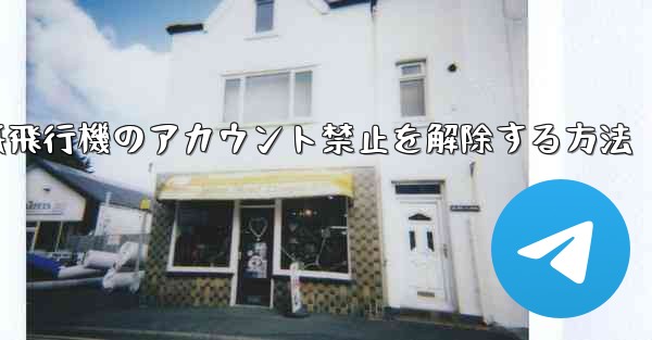 紙飛行機のアカウント禁止を解除する方法