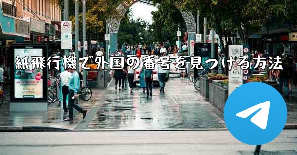 紙飛行機で外国の番号を見つける方法