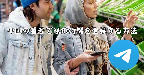 <b>中国の番号で紙飛行機を登録する方法</b>