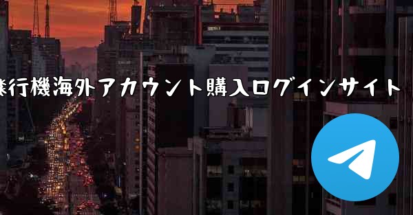 紙飛行機海外アカウント購入ログインサイト