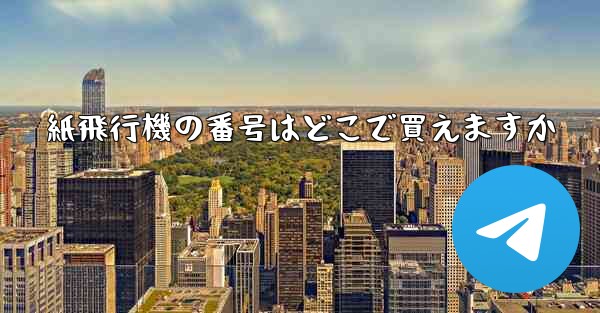 紙飛行機の番号はどこで買えますか