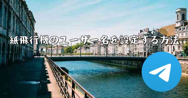 紙飛行機のユーザー名を設定する方法