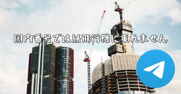 国内番号では紙飛行機に乗れません