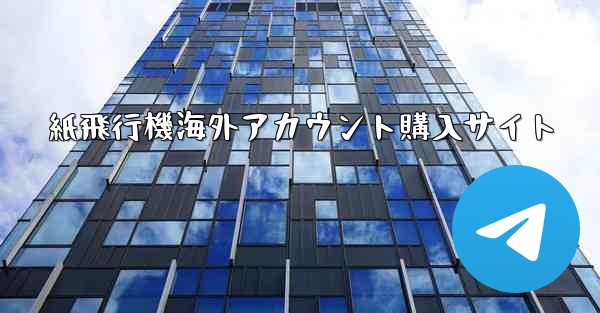 紙飛行機海外アカウント購入サイト