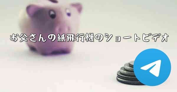 お父さんの紙飛行機のショートビデオ