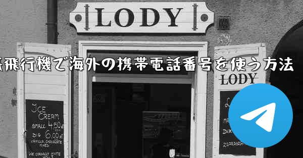 紙飛行機で海外の携帯電話番号を使う方法