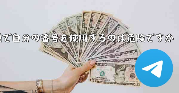 <b>紙飛行機で自分の番号を使用するのは危険ですか</b>