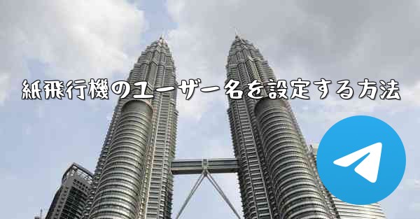 紙飛行機のユーザー名を設定する方法