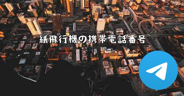 紙飛行機の携帯電話番号