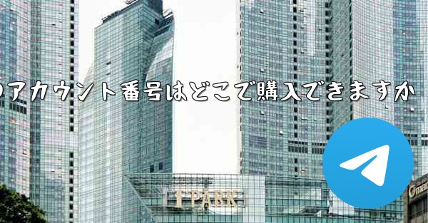 紙飛行機のアカウント番号はどこで購入できますか