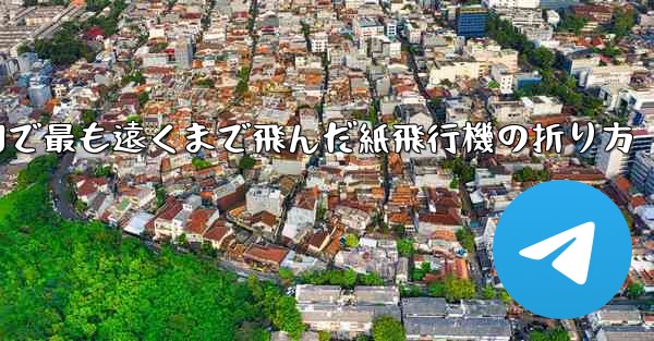 中国で最も遠くまで飛んだ紙飛行機の折り方