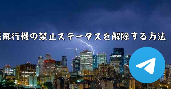 紙飛行機の禁止ステータスを解除する方法