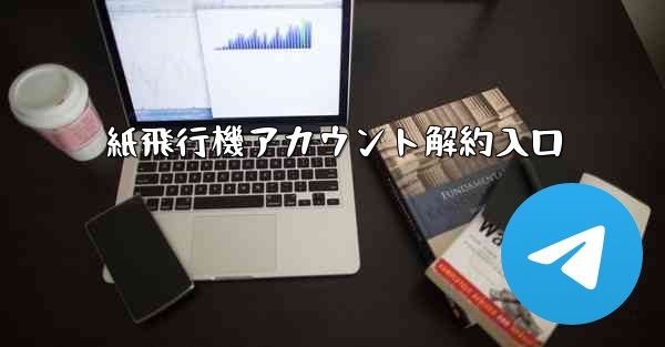 紙飛行機アカウント解約入口