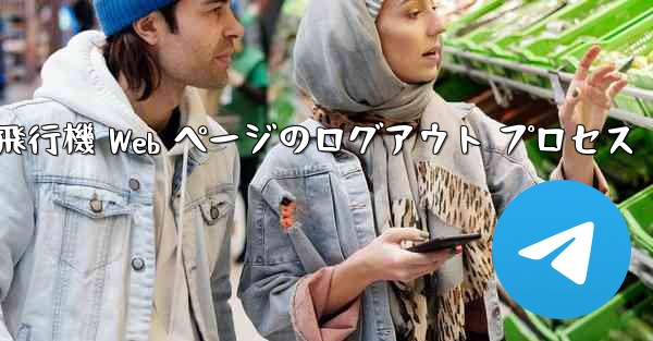 紙飛行機 Web ページのログアウト プロセス