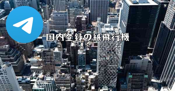 <b>国内登録の紙飛行機</b>