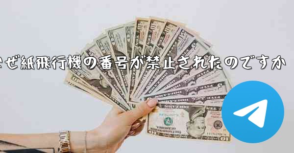 なぜ紙飛行機の番号が禁止されたのですか