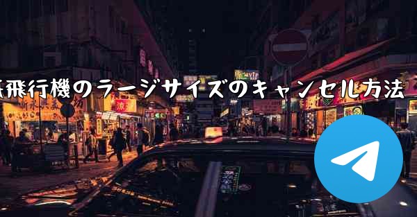 紙飛行機のラージサイズのキャンセル方法