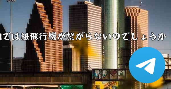 なぜ国内では紙飛行機が繋がらないのでしょうか