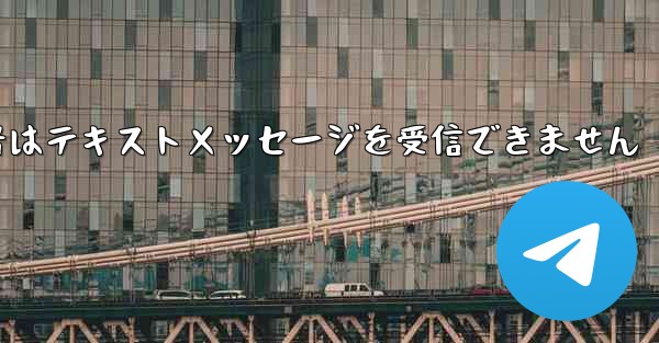 <b>紙飛行機番号はテキストメッセージを受信できません</b>