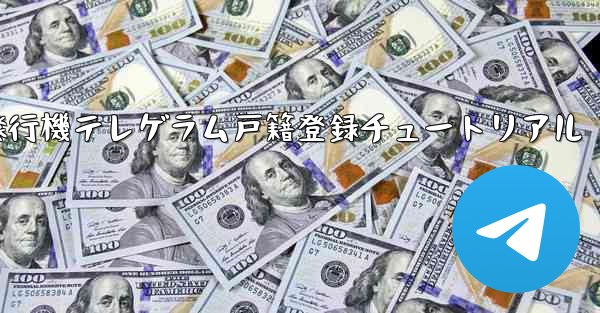 紙飛行機テレゲラム戸籍登録チュートリアル