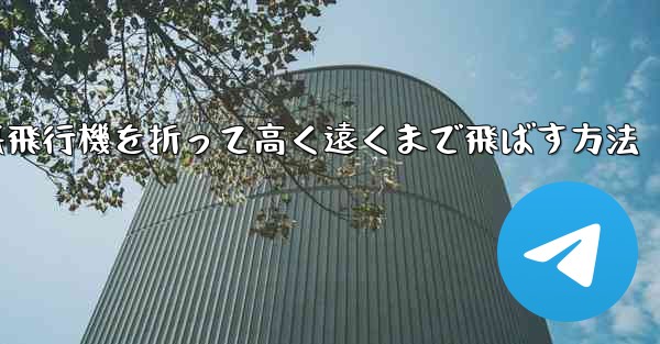 幼稚園で紙飛行機を折って高く遠くまで飛ばす方法