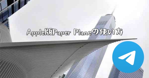 <b>Apple版Paper Planeの使い方</b>