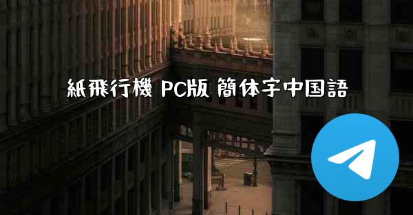 <b>紙飛行機 PC版 簡体字中国語</b>