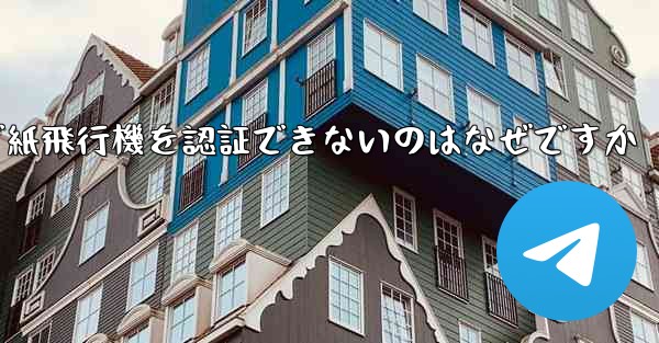 SMS 経由で紙飛行機を認証できないのはなぜですか