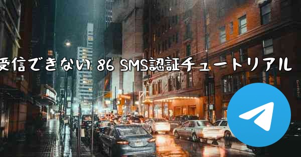 紙飛行機が受信できない 86 SMS認証チュートリアル