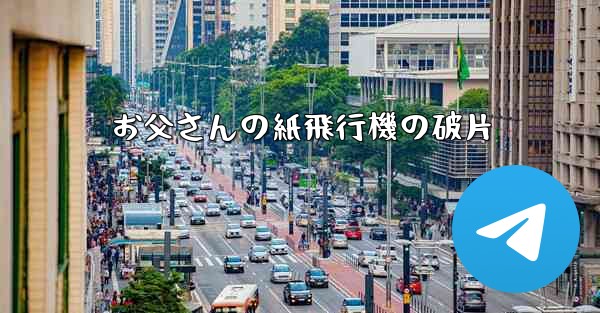 お父さんの紙飛行機の破片