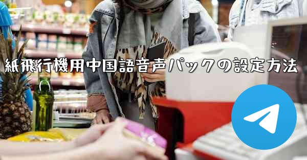 <b>紙飛行機用中国語音声パックの設定方法</b>