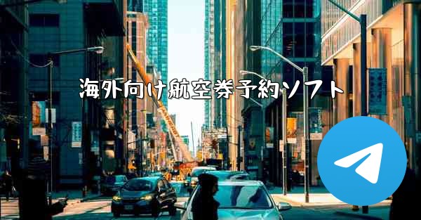 海外向け航空券予約ソフト