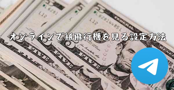 オンラインで紙飛行機を見る設定方法