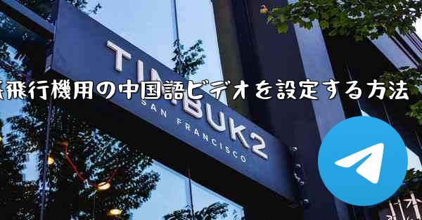 紙飛行機用の中国語ビデオを設定する方法
