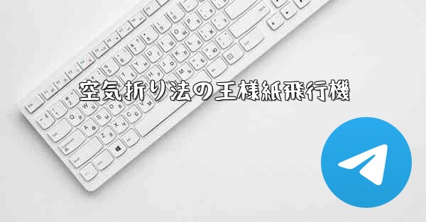 空気折り法の王様紙飛行機