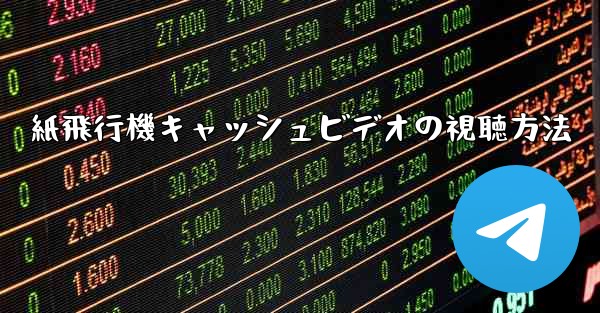 紙飛行機キャッシュビデオの視聴方法
