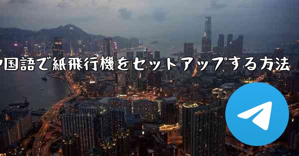 簡体字中国語で紙飛行機をセットアップする方法