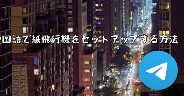 中国語で紙飛行機をセットアップする方法
