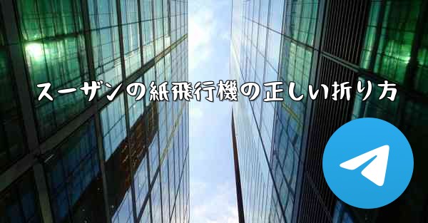 スーザンの紙飛行機の正しい折り方