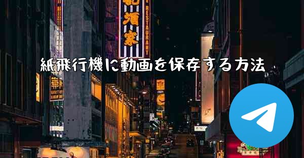 紙飛行機に動画を保存する方法