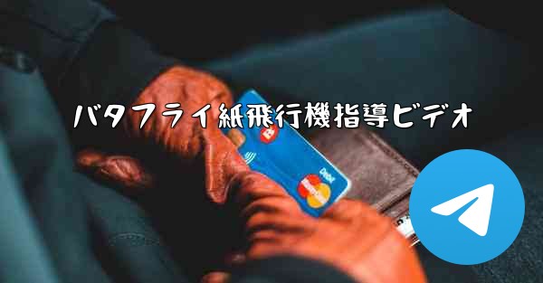 バタフライ紙飛行機指導ビデオ