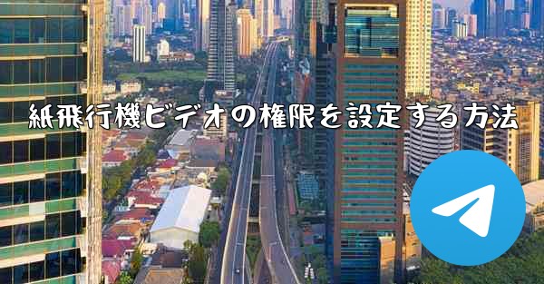 紙飛行機ビデオの権限を設定する方法