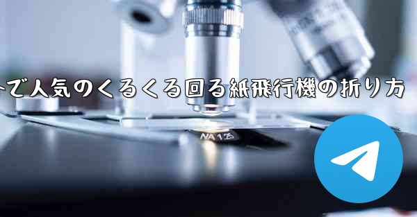 海外で人気のくるくる回る紙飛行機の折り方
