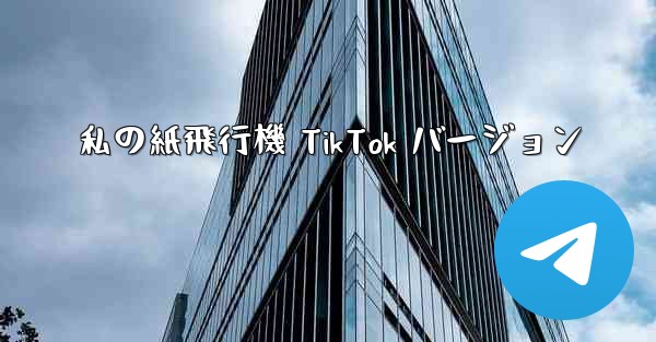 私の紙飛行機 TikTok バージョン