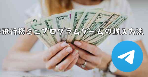 紙飛行機ミニプログラムゲームの購入方法