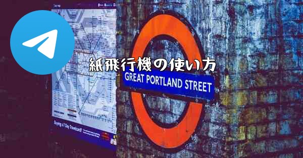紙飛行機の使い方