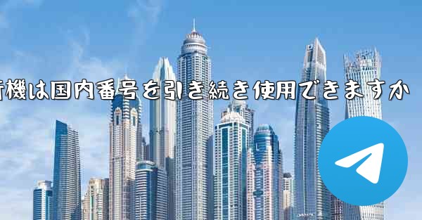 紙飛行機は国内番号を引き続き使用できますか