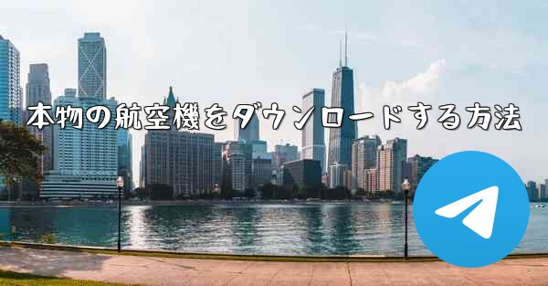 本物の航空機をダウンロードする方法