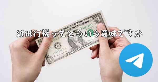 紙飛行機ってどういう意味ですか