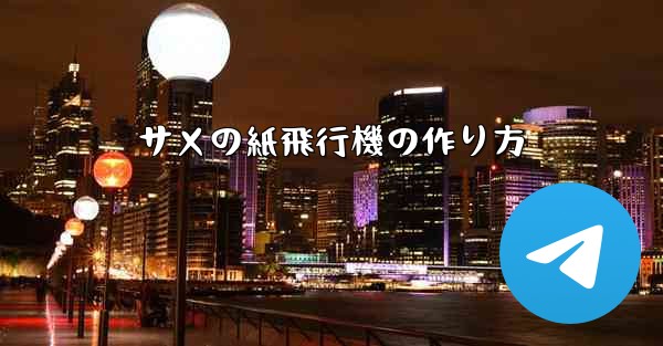 サメの紙飛行機の作り方